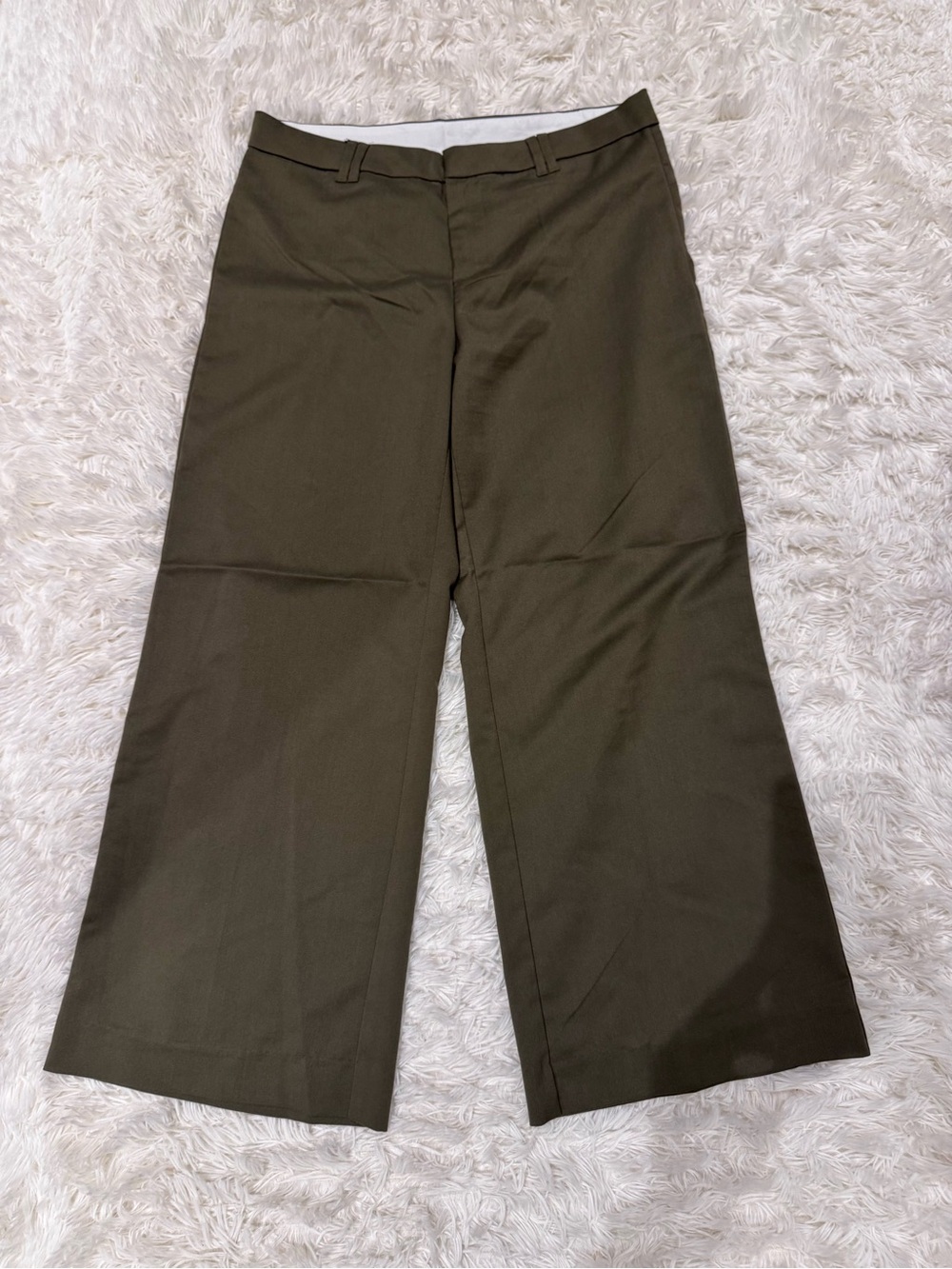 Army green trousers